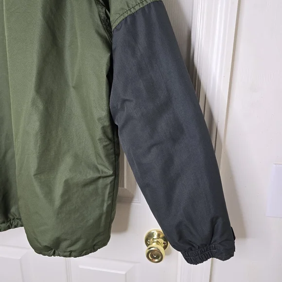 Green black zip front coat Columbia Mens L - Picture 12 of 16